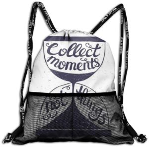 Artistic Handwritten Drawstring Bag