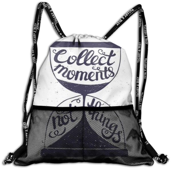 Artistic Handwritten Drawstring Bag