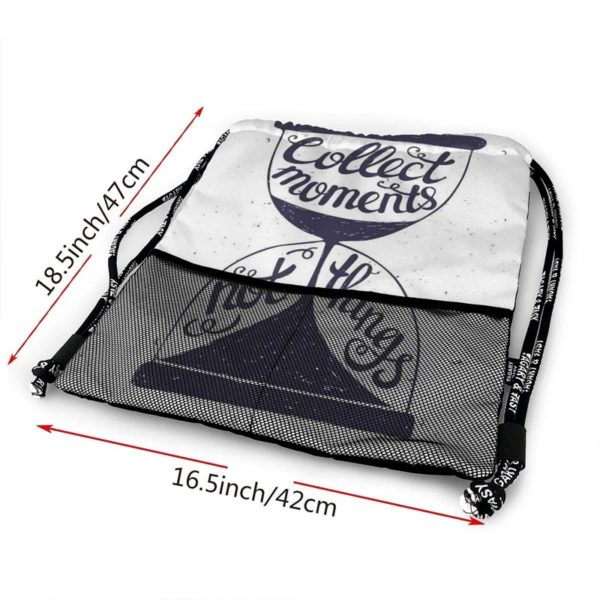 Artistic Handwritten Drawstring Bag