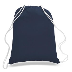 Blue Drawstring Bag