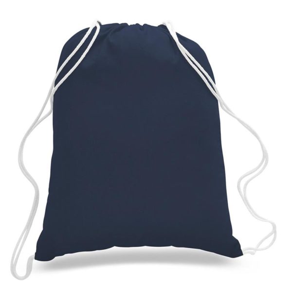 Blue Drawstring Bag