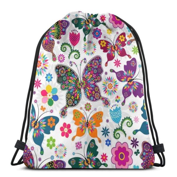 Butterflies Drawstring Bag