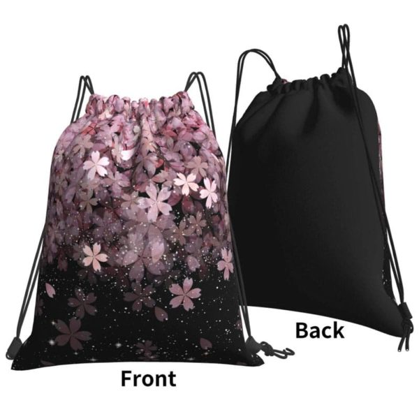 Cherry Blossom Drawstring Bag
