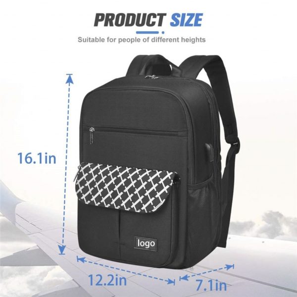 Large Travel Laptop Backpack Wholesale with USB Charging Port - Image 5