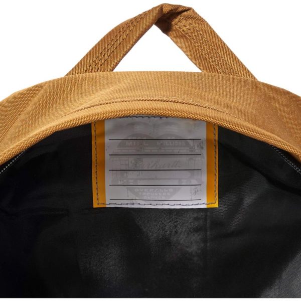 Dark Yellow Backpack- Inner Name Label Front Pocket Large Size - Image 3