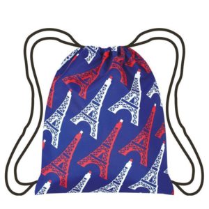 Eiffel Tower Drawstring Bag