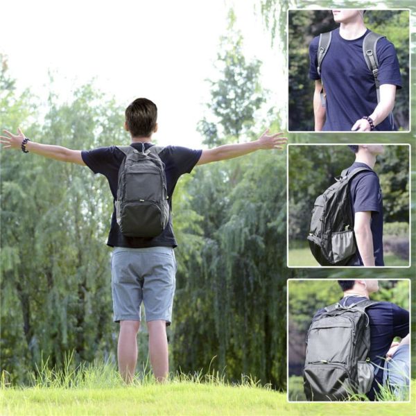 Black Multi-functional Laptop Backpack Back To School - Image 3