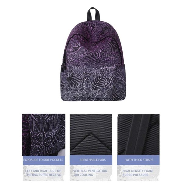 Leaf Pattern Kids Backpack
