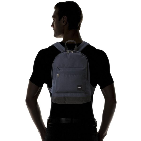 Custom Navy Blue Junior Kids Backpack Unisex - Image 3