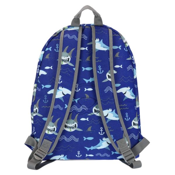 Shark Pattern Fashion Kids Backpack with Inner Pockets Wholesale - Image 3