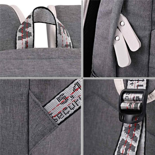 Korean Style Kids Backpack for School with Front Pockets Wholesale - Image 2
