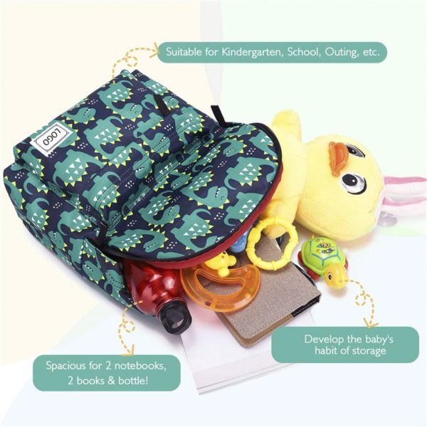 Dinosaur Kids Backpack With Reflective Strips OEM - Image 4