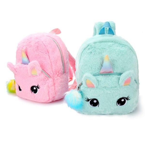Unicorn Fluffy Kid's Toddler Backpack Unisex DIY - Image 3