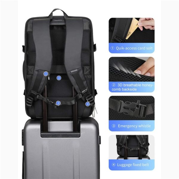 Flight-Approved Expandable Laptop Backpack Customized - Image 4