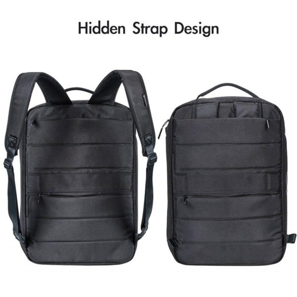 Hidden Handle & Shoulder Strap Convertible Laptop Backpack Customized - Image 3