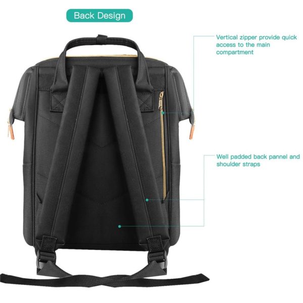Multi Occasional Backpack for Laptop  in Bulk Black - Image 2