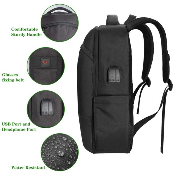Slim Lightweight Laptop Backpack OEM with USB Port - Image 4
