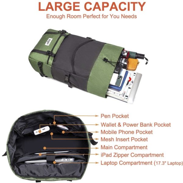 DIY Travel Outdoor Laptop Backpack Water Proof - Image 4