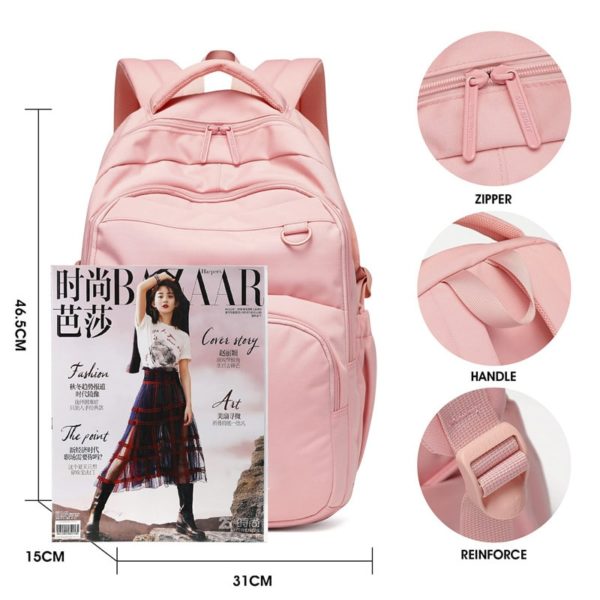 Girls Large Size Light Weight Kids Backpack Wholesale - Image 3