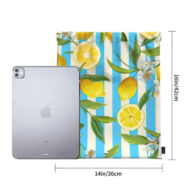 Lemon Drawstring Bag- Italian Summer Lemon Wholesale - Image 3