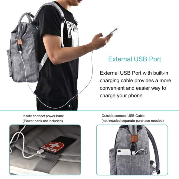 Water Resistant Business Multipurpose Laptop Backpack DIY - Image 4
