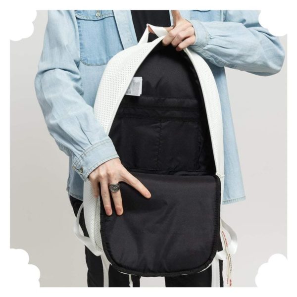 Pure White Backpack- OEM/ODM Simple Style - Image 3