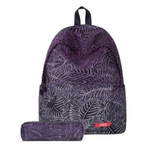 Leaf Pattern Kids Backpack
