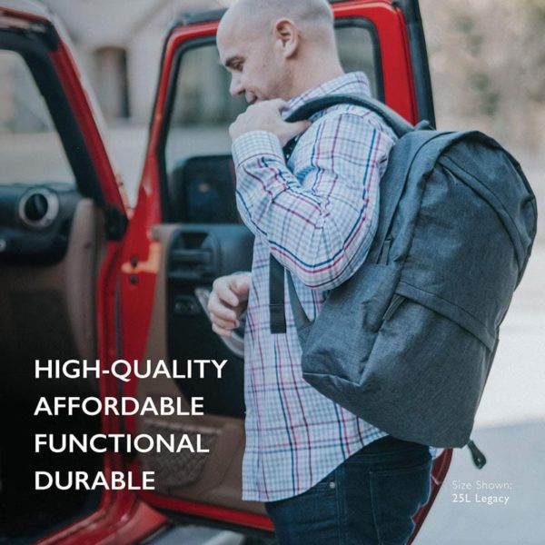 Red Backpack- Front Pocket & Durable Handle - Image 2