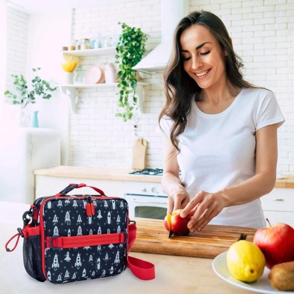 Rocket Pattern Lunch Bag