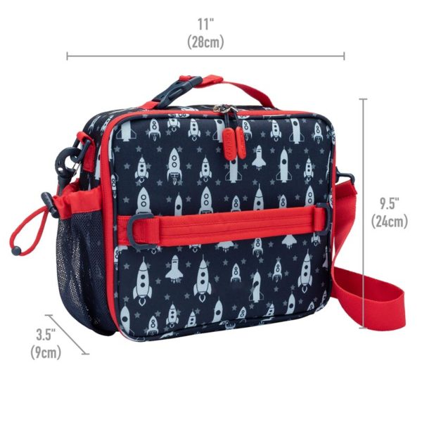 Rocket Pattern Lunch Bag- Double Insulated Durable Water-Resistant - Image 3
