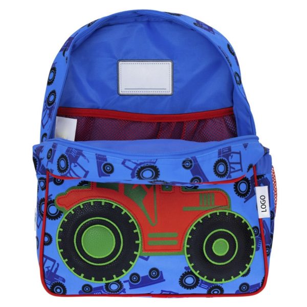 Tractor Pattern Fashion Kids Backpack Wholesale - Image 2
