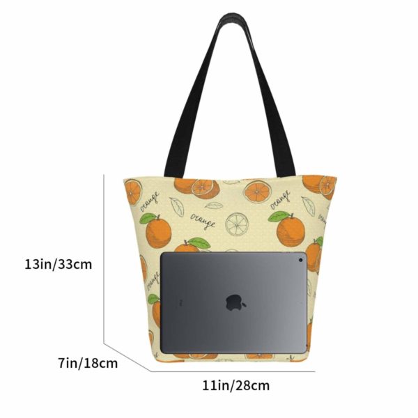 Stylish Duffle Bag- Orange Pattern Customized - Image 4