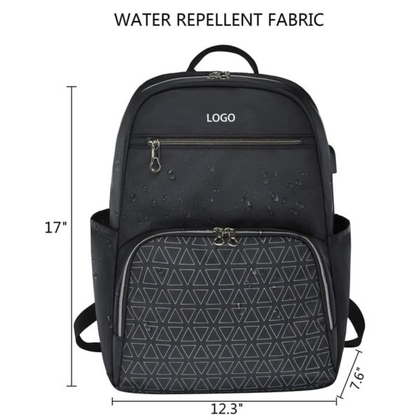Stylish Water-repellent Nylon Laptop Backpack in Bulk - Image 2