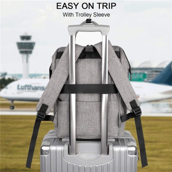 Backpack with Charging Port- Comfortable Lifting Handle - Image 2