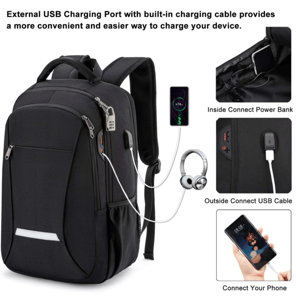 Backpack with Reflective Straps