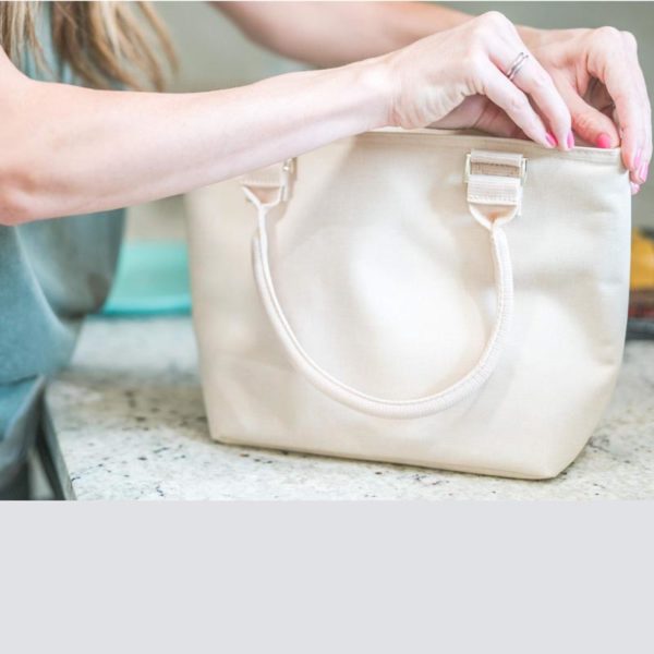 Flower Pattern Cooler Bag- Simple Modern Insulated Adult - Image 4