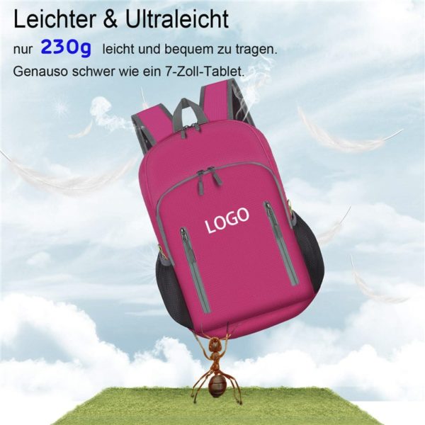 Pink Simple Style Girls Kids Backpack Wholesale with Double Pockets - Image 3