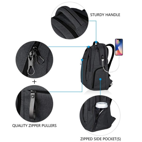 Computer Rucksack Anti-Theft Water-Repellent Laptop Backpack OEM - Image 4