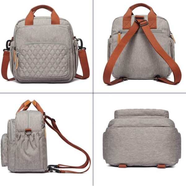 Lunch Bag with Front Pockets- Convertible Lunch Tote - Image 3