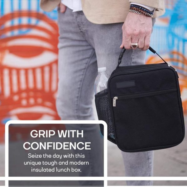 Lunch Bag with Side Pocket- Insulated Original Design ODM - Image 4