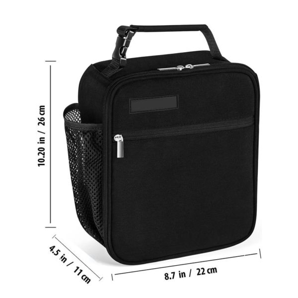 Lunch Bag with Side Pocket- Insulated Original Design ODM - Image 3