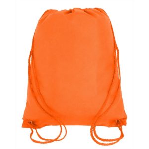 Orange Drawstring Bag