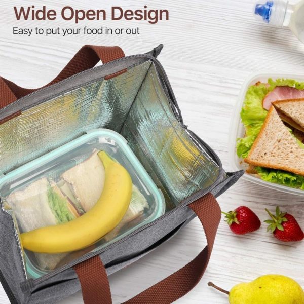 Simple Style Lunch Bag- Portable Reusable Thermal Organizer - Image 2