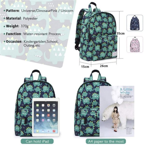 Dinosaur Kids Backpack With Reflective Strips OEM - Image 2