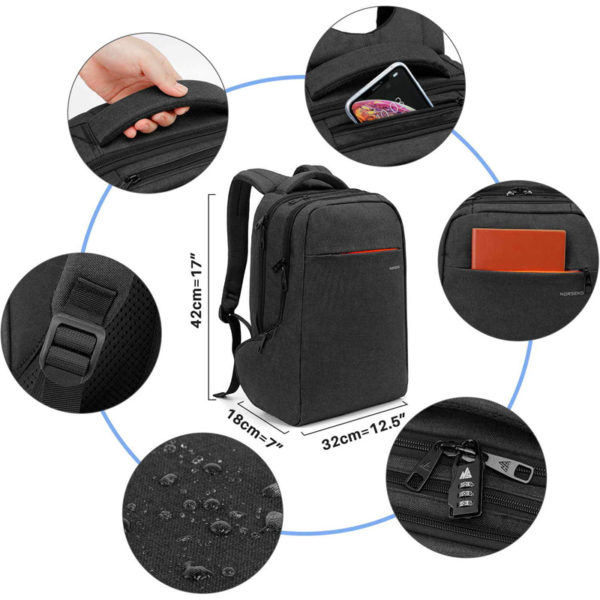 Environmental Friendly Laptop Backpack- Storage Pockets Customized - Image 2