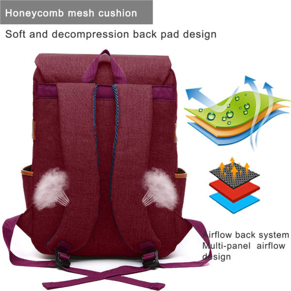 Leather Laptop Backpack