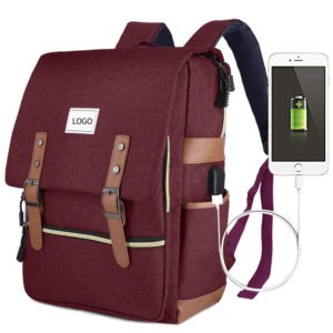 Leather Laptop Backpack