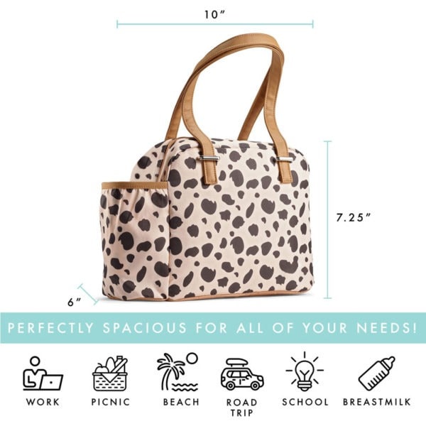 Cheetah Graphic Cooler Bag- Soft Liner Insulated Lunch Bag Customized - Image 2