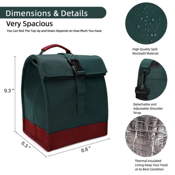 Rolltop Cooler Bag- Women Men Adult and Teens Customized - Image 2