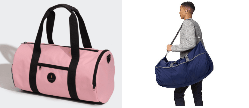 Smell proof duffle bag and shoulder bag